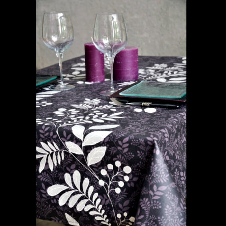 Textilvaxduk - Milton, svart