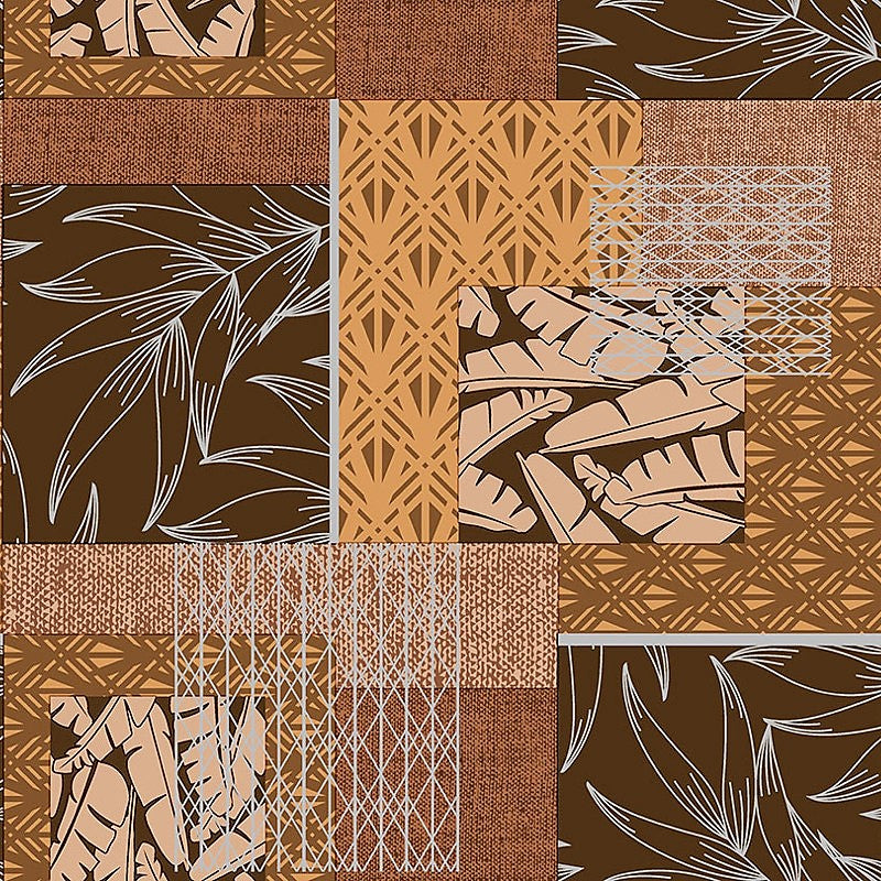 Mönstermix - Vaxduk i naturliga bruna och varma färger