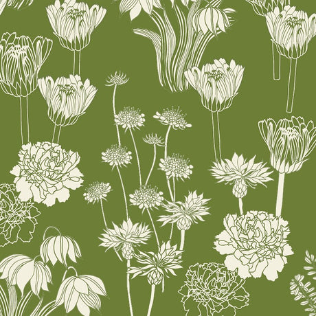 Morgongryning Oliv - Notes by Susanne Schjerning, textilvaxduk