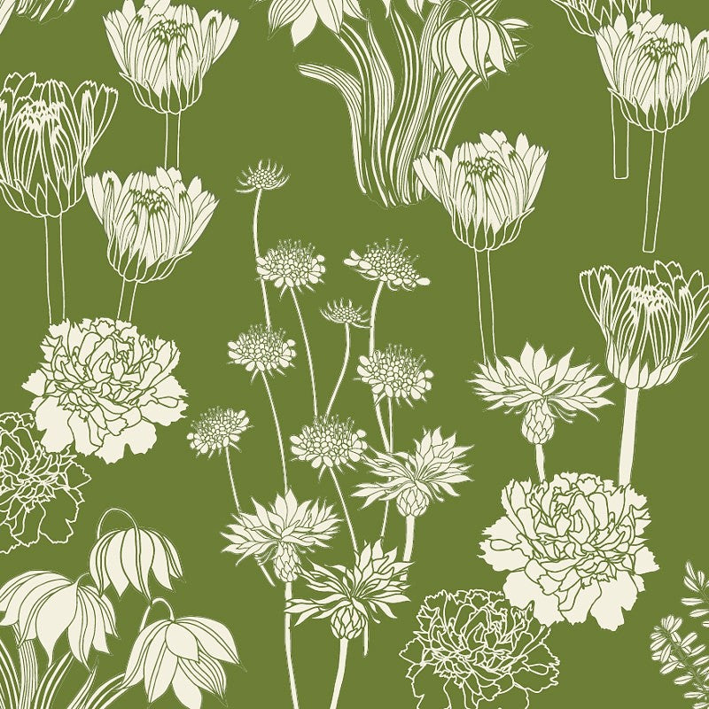 Morgongryning Oliv - Notes by Susanne Schjerning, textilvaxduk