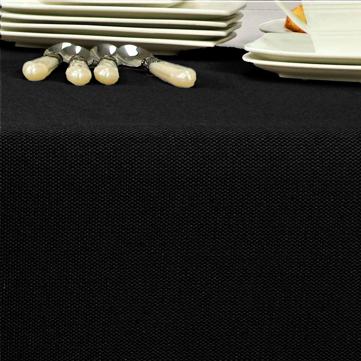 Morissot 180, enfärgad vävd textilvaxduk - Svart