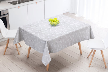 Mouette Nature - Textilvaxduk med måsar och naturlig bakgrund - 155 cm bred