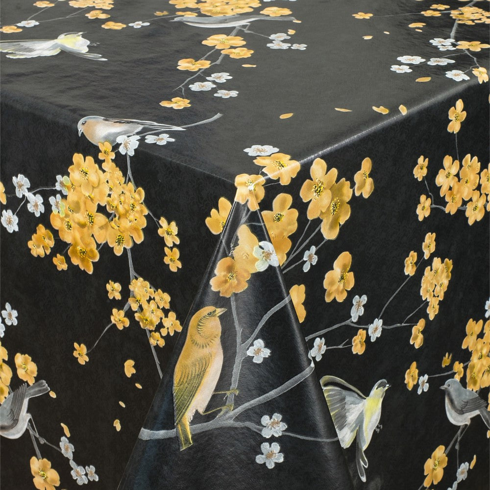 Musvitterne Titter Sort – vaxduk med fåglar