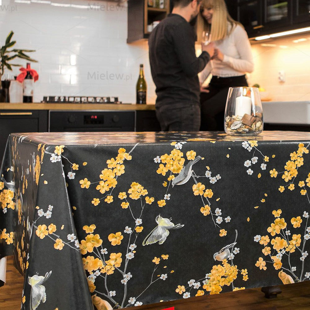 Musvitterne Titter Sort – vaxduk med fåglar