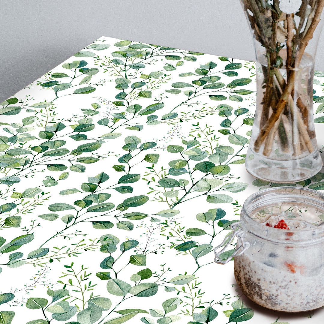 Paloma Green - Vaxduk med gröna blad