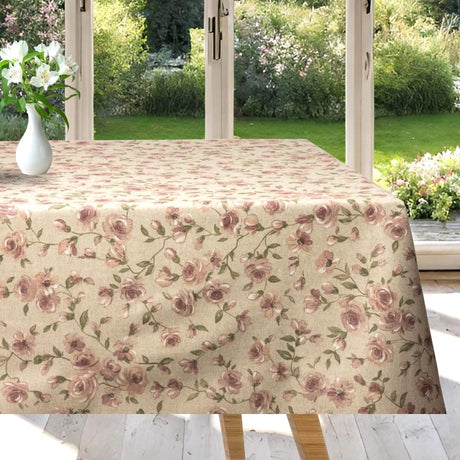 Natura Delle Rose di Fionda – Textilvaxduk med klätterrosor