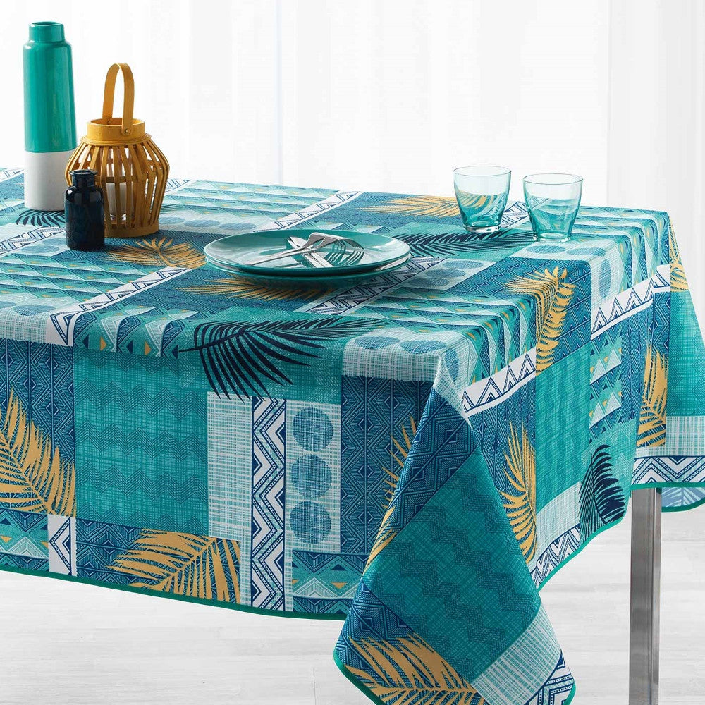 Neha Blue, duk med fläckskydd, 150 x 240 cm