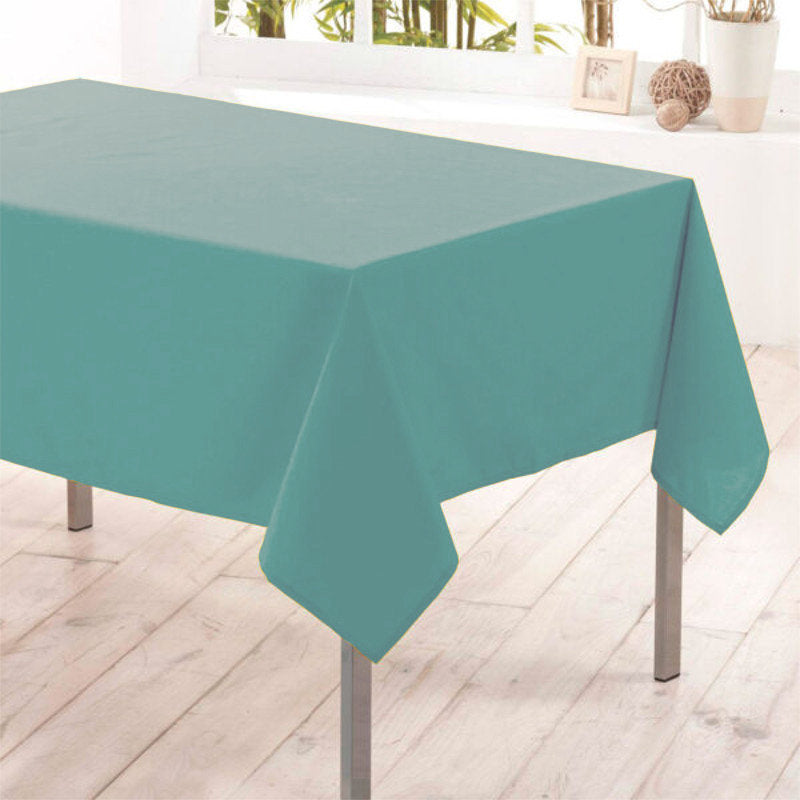 Nelson, enfärgad rektangulär duk med fläckskydd 145 x 300 cm - Ecume