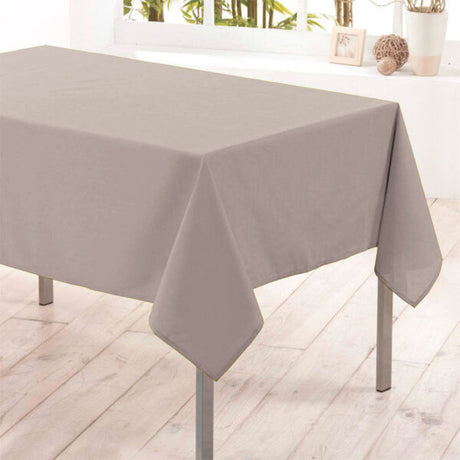 Nelson – enfärgad rektangulär duk 145 x 240 cm med fläckskydd – Mastic