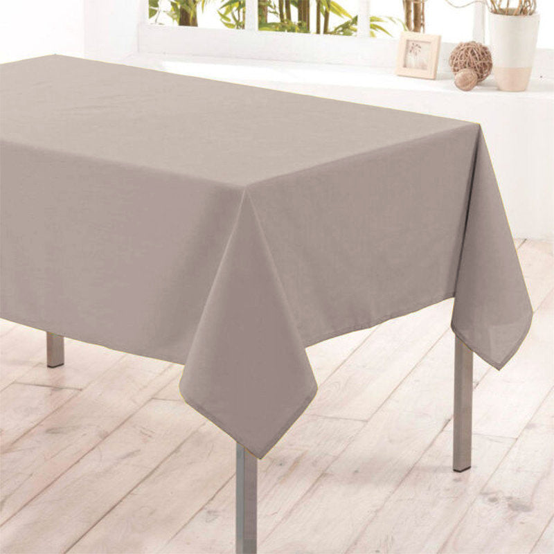 Nelson – enfärgad rektangulär duk 145 x 240 cm med fläckskydd – Mastic