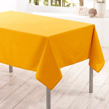 Nelson, enfärgad rektangulär duk med fläckskydd 145 x 300 cm - Gul