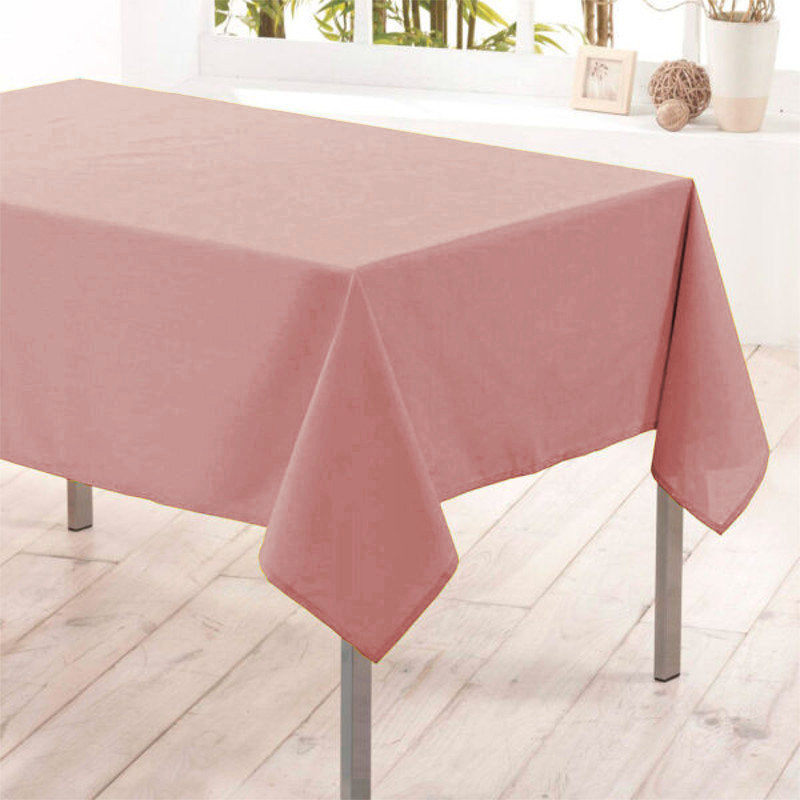 Nelson, enfärgad rektangulär duk med fläckskydd 145 x 240 cm - Puder