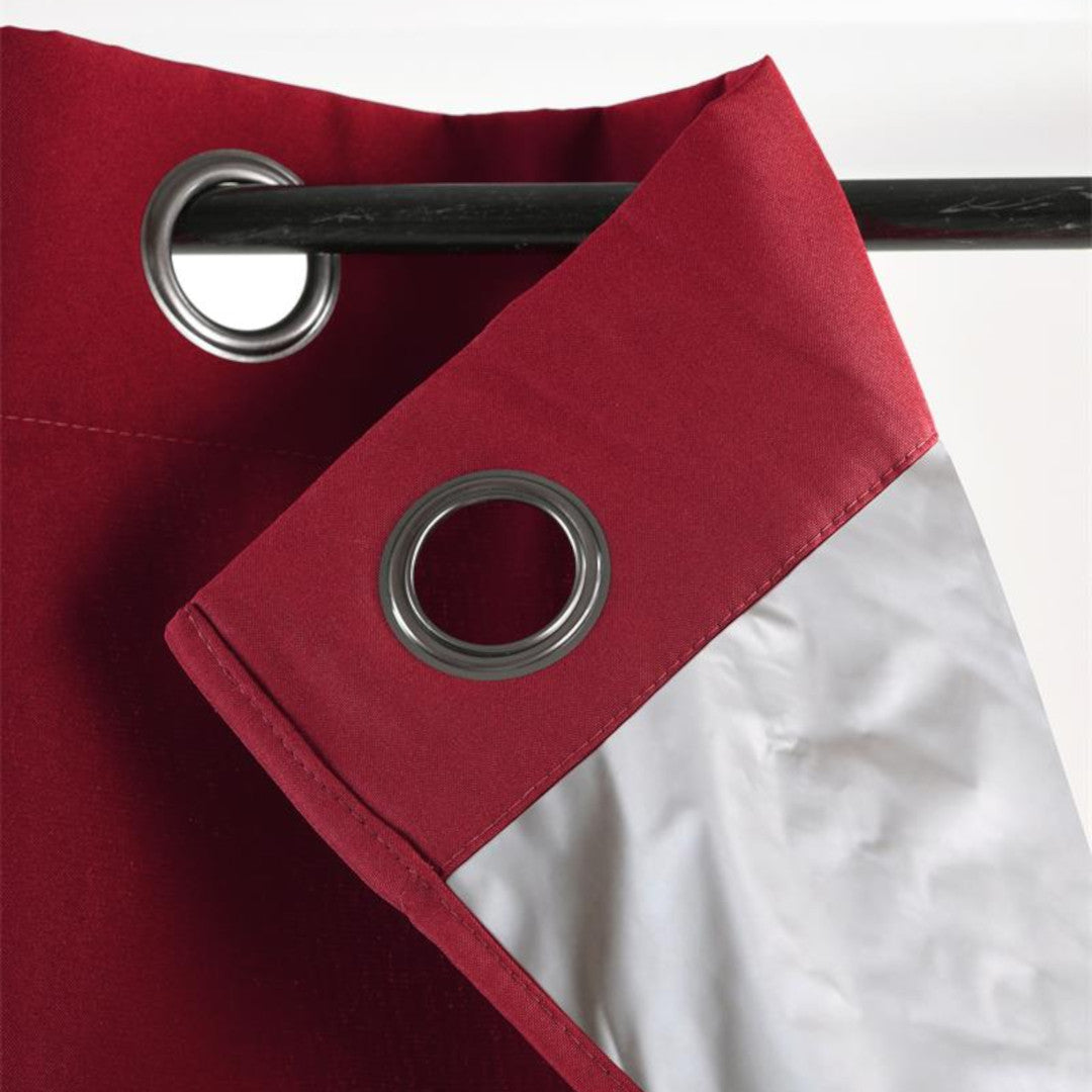 Nelson Röd – Isolerande gardin 135 x 240 cm, hörn