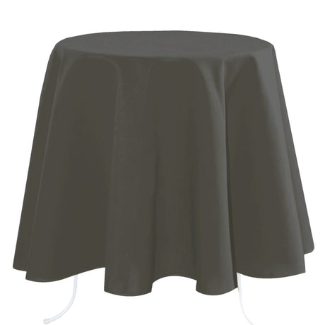 Nelson – enfärgad rund tygduk Ø 180 cm, Antracit