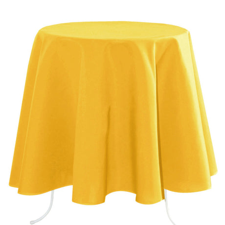 Nelson – enfärgad rund tygduk Ø 180 cm, Gul