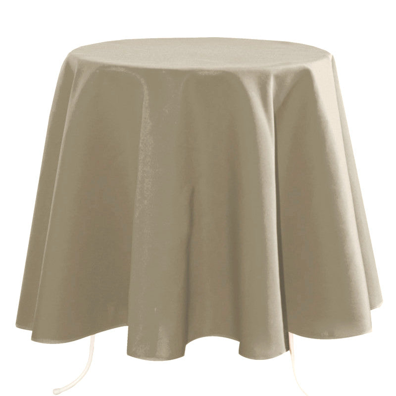 Nelson – enfärgad rund tygduk Ø 180 cm, Mastic