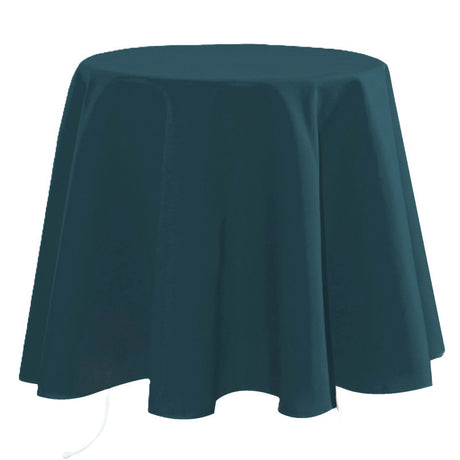 Nelson – enfärgad rund tygduk Ø 180 cm, Petroleum