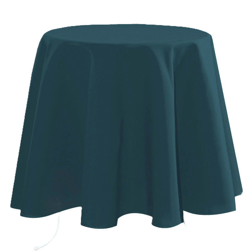Nelson – enfärgad rund tygduk Ø 180 cm, Petroleum