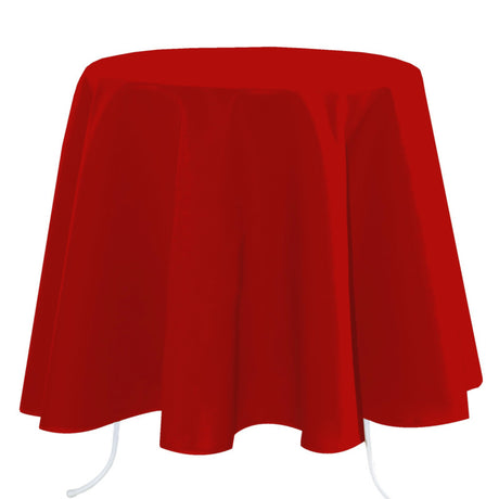 Nelson – enfärgad rund tygduk Ø 180 cm, Röd
