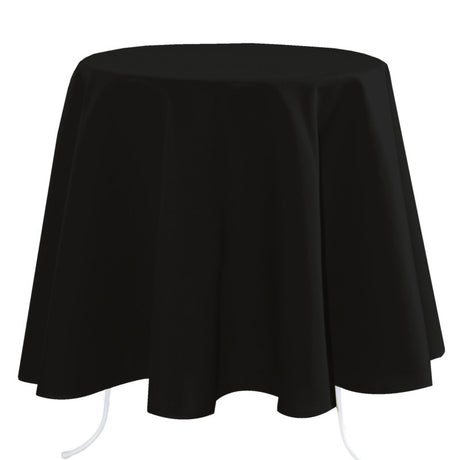 Nelson – enfärgad rund tygduk Ø 180 cm, Svart
