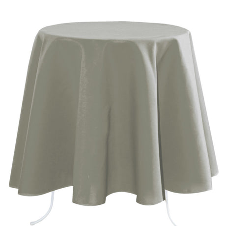 Nelson – enfärgad rund tygduk Ø 180 cm, Grå