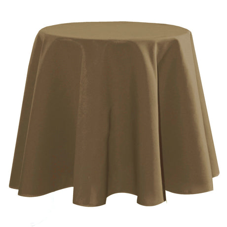 Nelson – enfärgad rund tygduk Ø 180 cm, Taupe