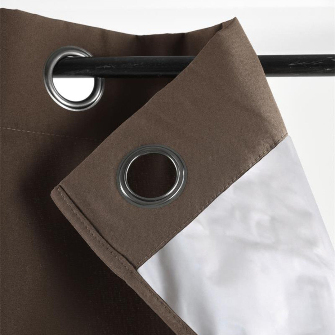 Nelson Taupe – Isolerande Gardin 135 x 240 cm, hörn