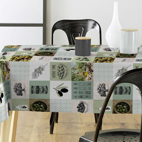 Miljöbild Oliver - Vaxduk med oliver och olivolja