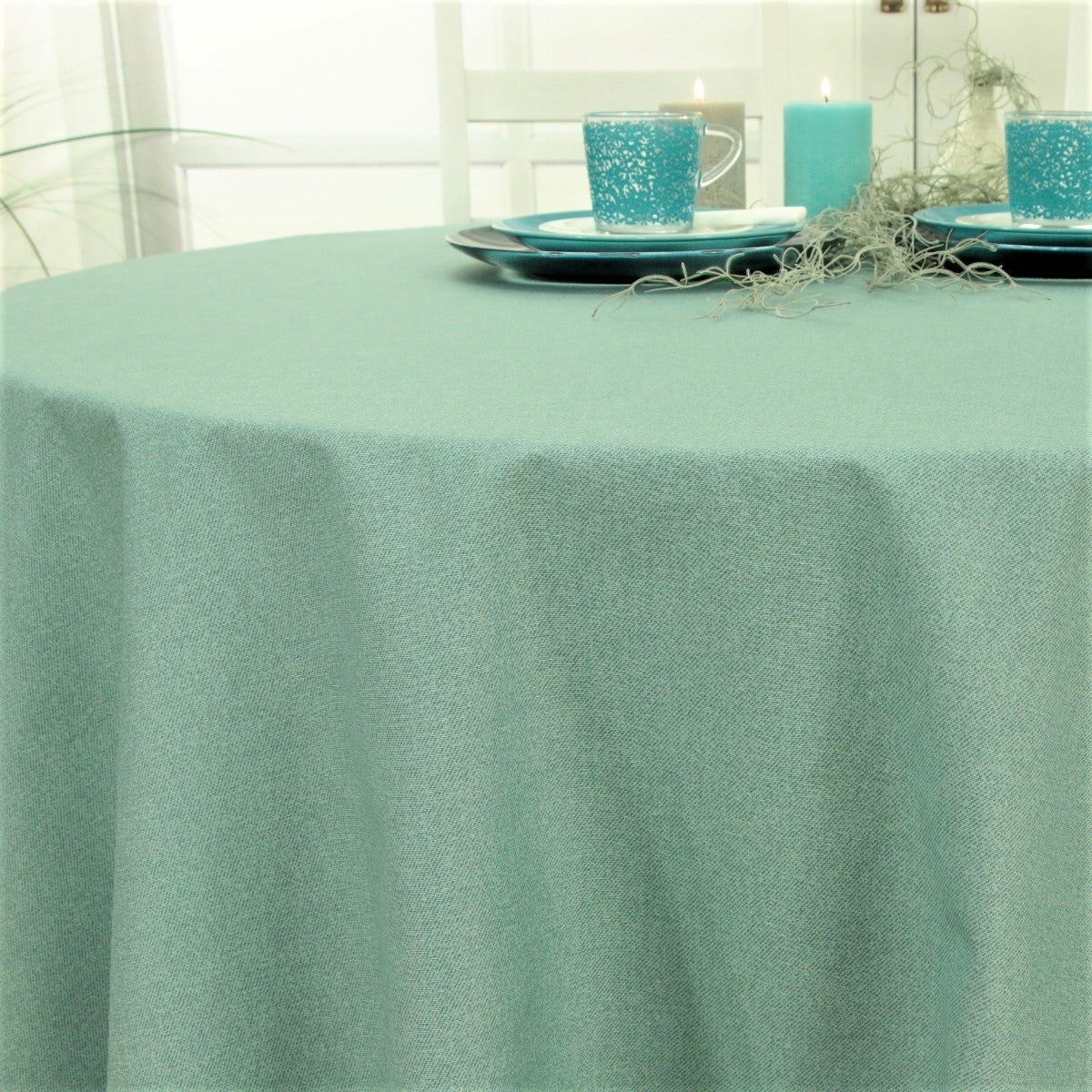 Rund textilvaxduk opal – Dali 160 cm bred