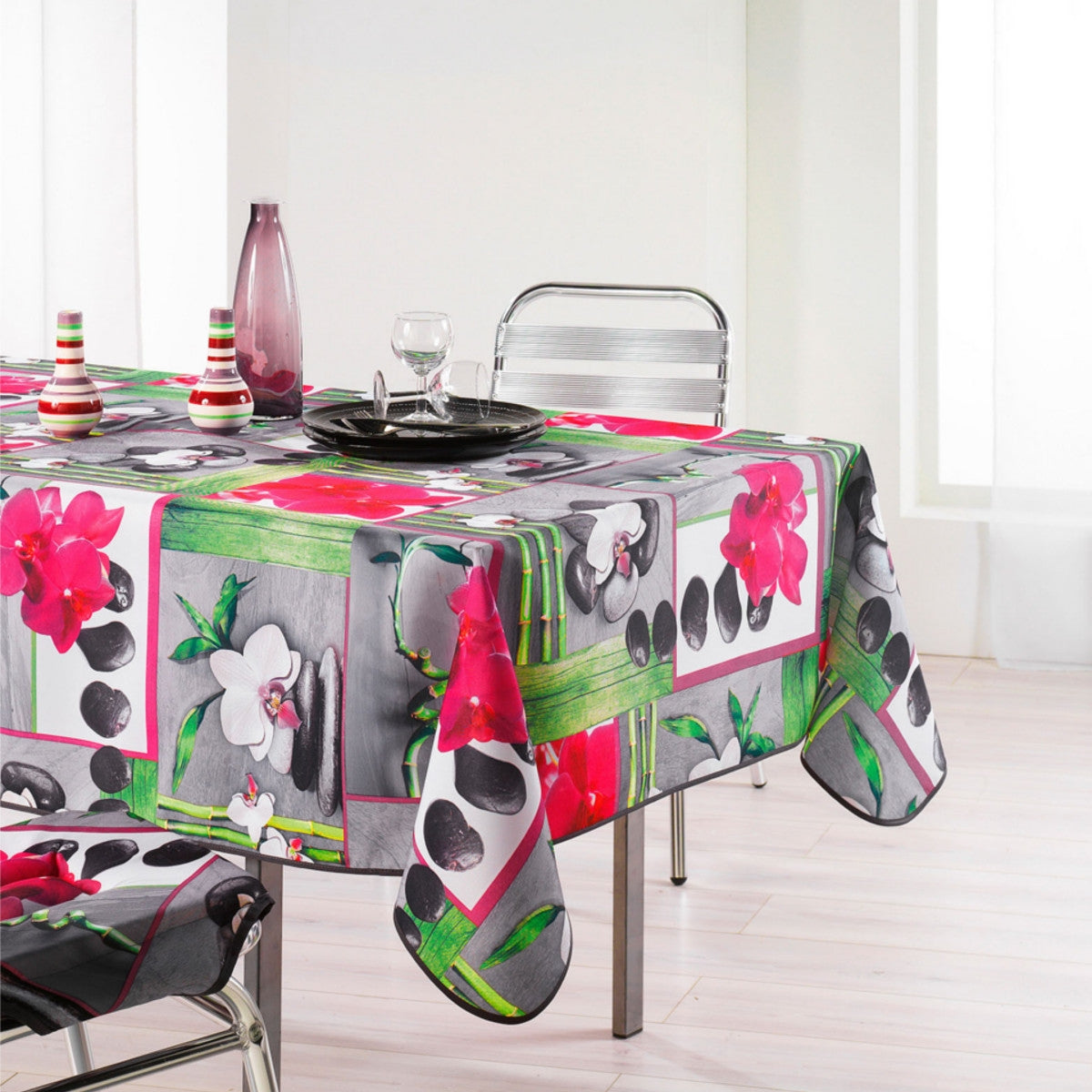 Orchidee duk med fläckskydd - 150 x 240 cm