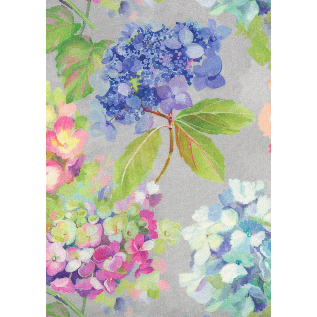 Ortensia a Fiore Grande – Textilvaxduk med storblommig hortensia