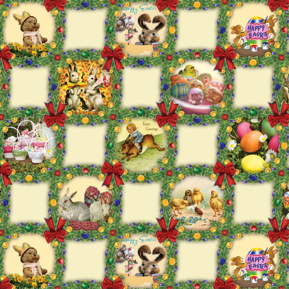 Påsk vaxduk - Glad Påsk i det gröna