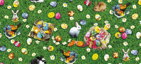 Påsk vaxduk - Ninus på påsk äventyr