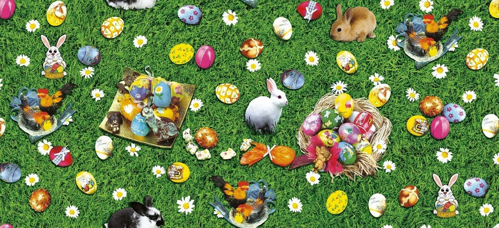 Påsk vaxduk - Ninus på påsk äventyr