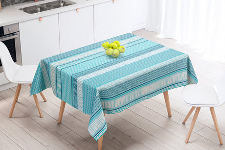 Palasca Blå - Textilvaxduk med maritima motiv - 155 cm bred