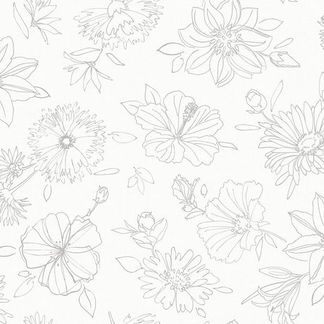 Närbild av Palmas svart-vit, vaxduk med fina sterckteckningar