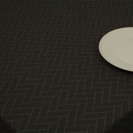 Paxi Skiffergrå, klassisk textilvaxduk med fiskbensmönster