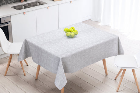 Phedre Natur - textilvaxduk med ljust motiv - 135 cm bred