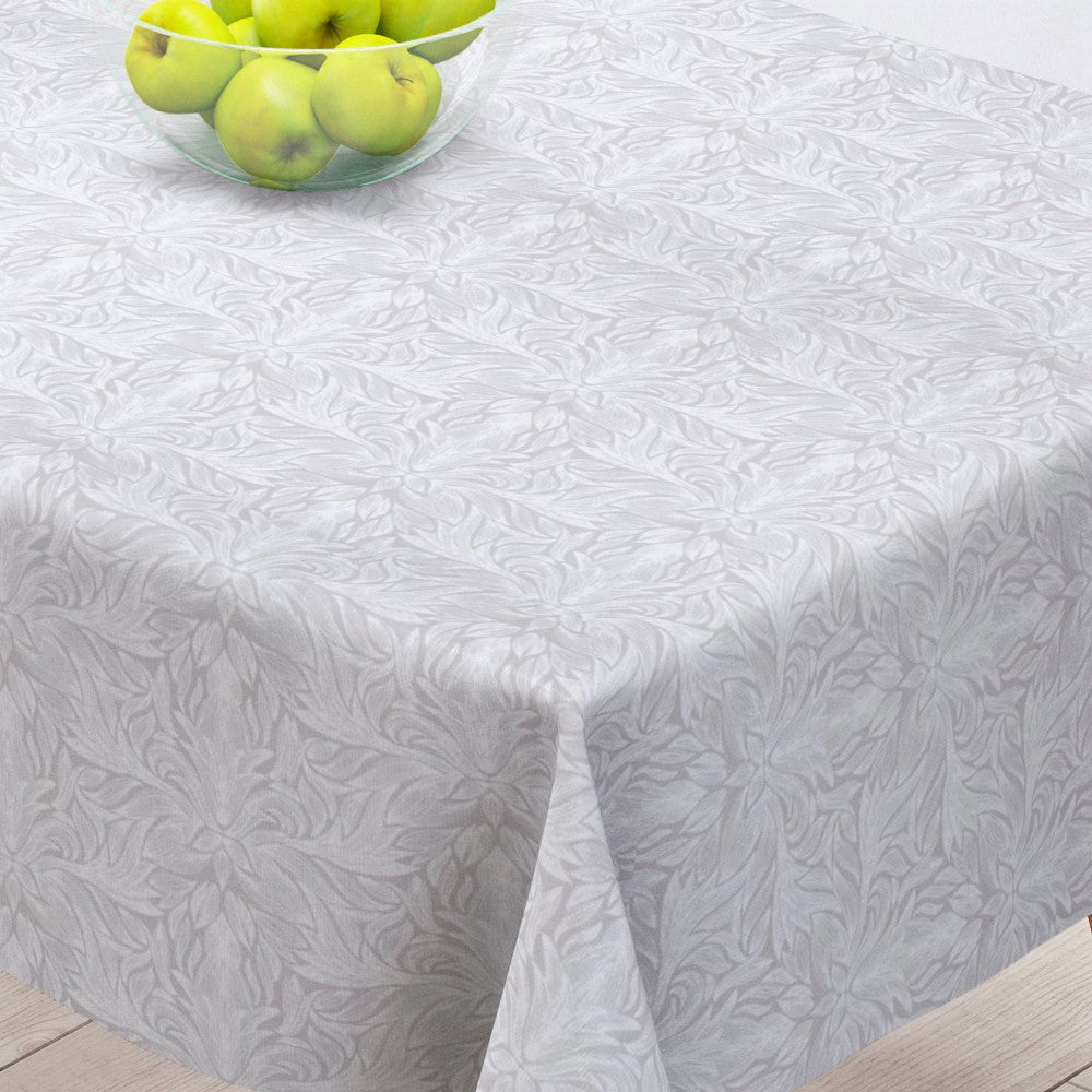 Phedre Natur - textilvaxduk med ljust motiv - 135 cm bred