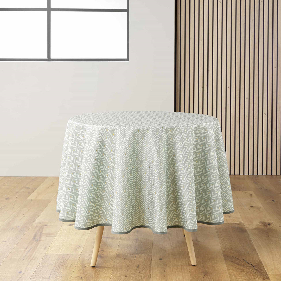 Piana Sage Ø 180 cm, rund duk med fläckskydd