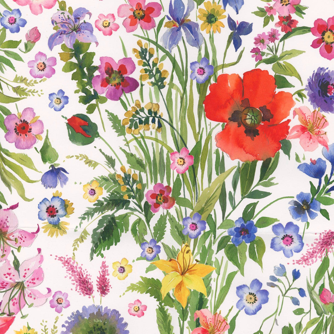 Prato di Fiori Selvatici - Textilvaxduk med vild blomsteräng