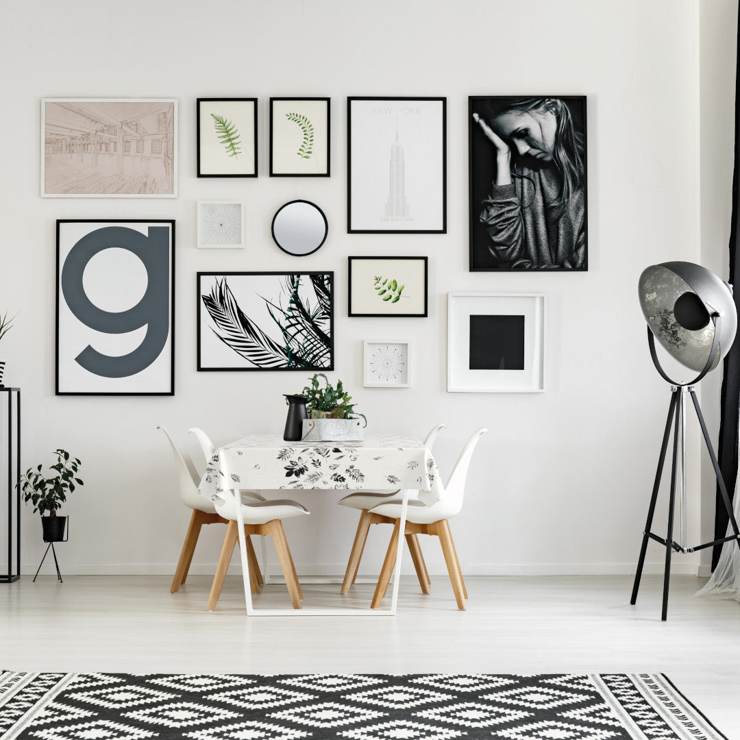 Printia - Elegant vaxduk med botaniskt mönster miljöbild