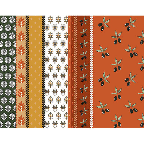 Mönster Proveencela Terracotta - Provence vaxduk, orange/khaki