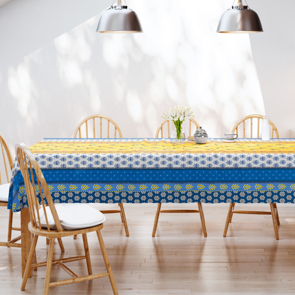 Proveencela Yellow Blue - Provence vaxduk