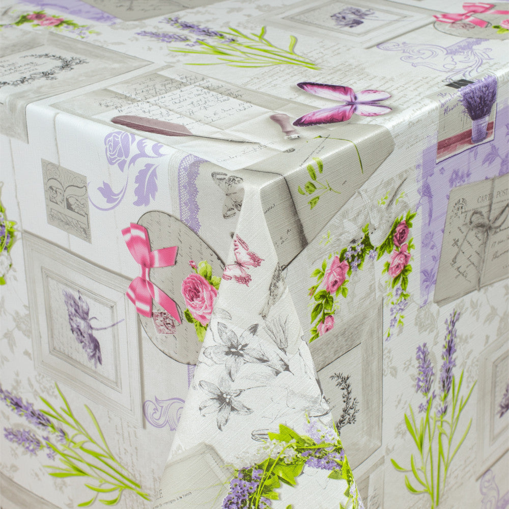 På bordet Provence Galleriet, vaxduk med lätt präglad yta