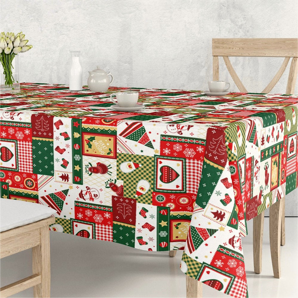 Reno Från alla oss till er alla - Jultextilvaxduk