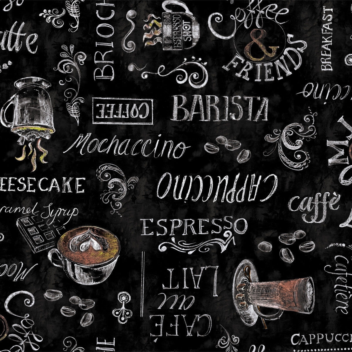 Ristretto svart, vaxdukmed kaffe och härlig café stämmning