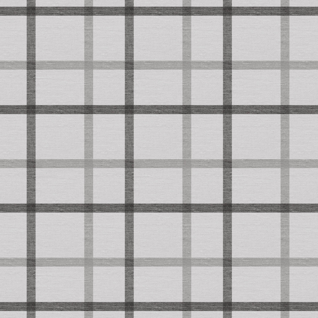 Retro Rutor Grå - Rutig vaxduk med struktur