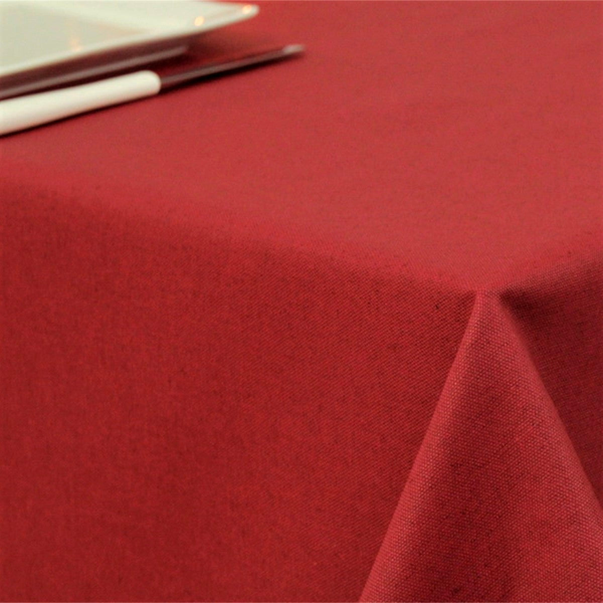 Dali enfärgad textilvaxduk röd, 140 cm bred