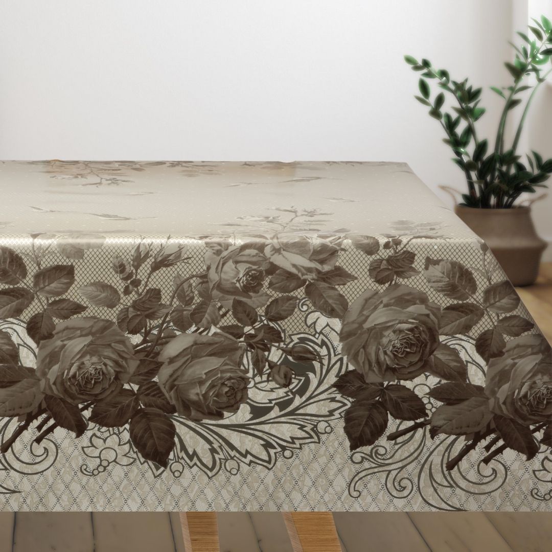 Rosencharm – Vaxduk med vackra blommor